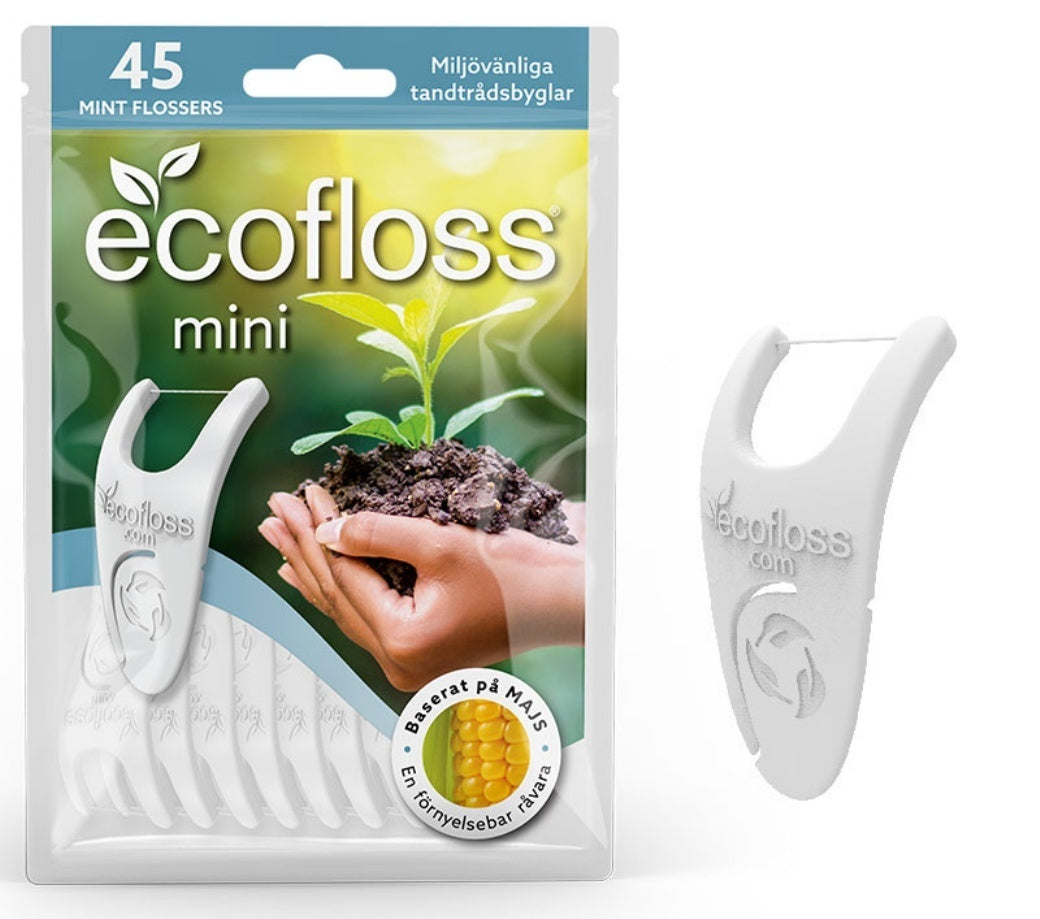 Hammaslankain Ecofloss Mini 45 kpl - Flossie