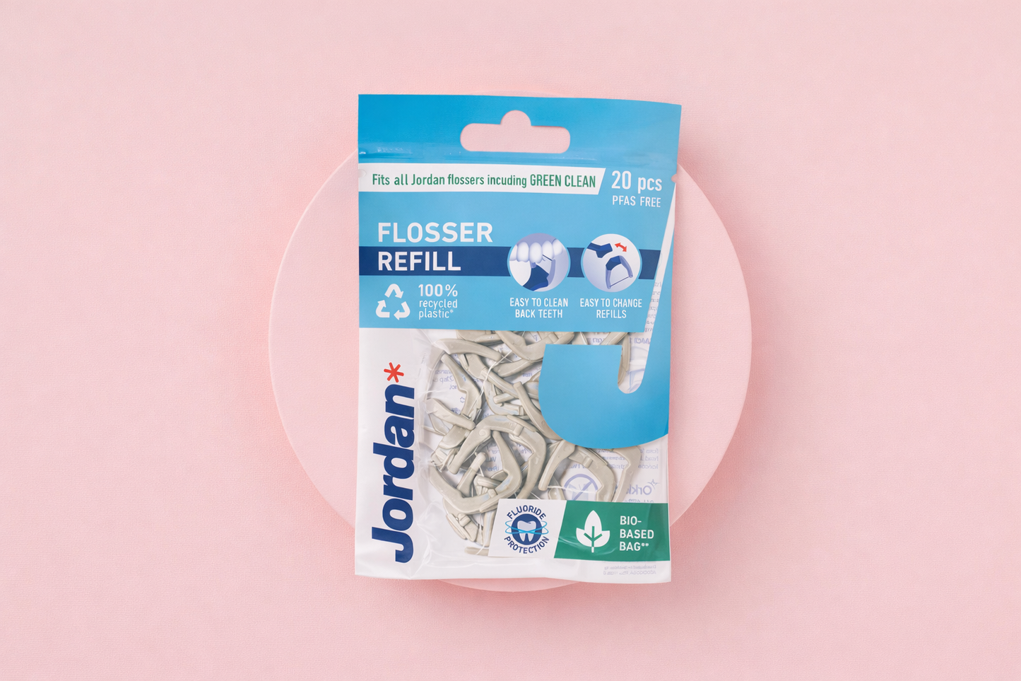 Jordan Easy Clean Flosser vaihtopäät (20 kpl)