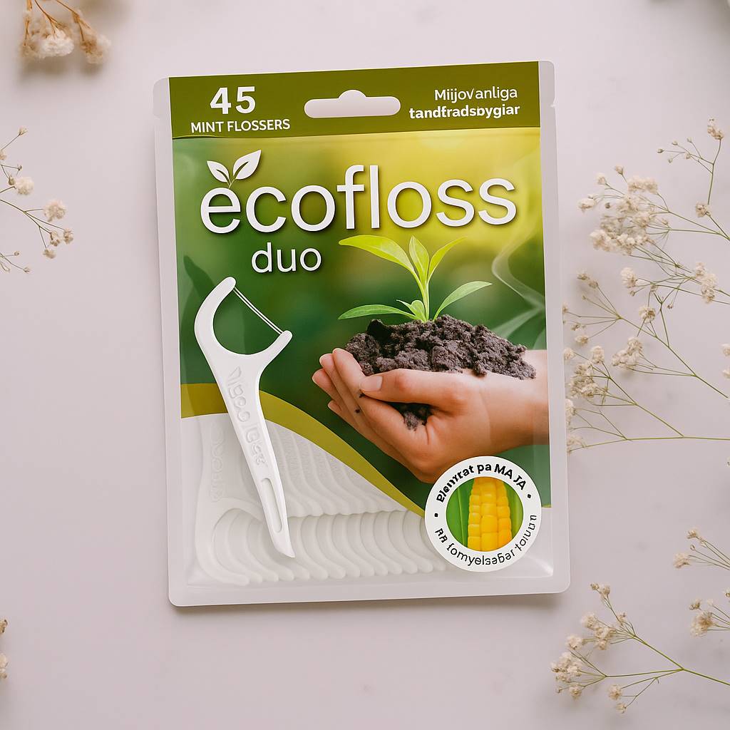 Hammaslankain EcoFloss Duo 45 kpl - Flossie